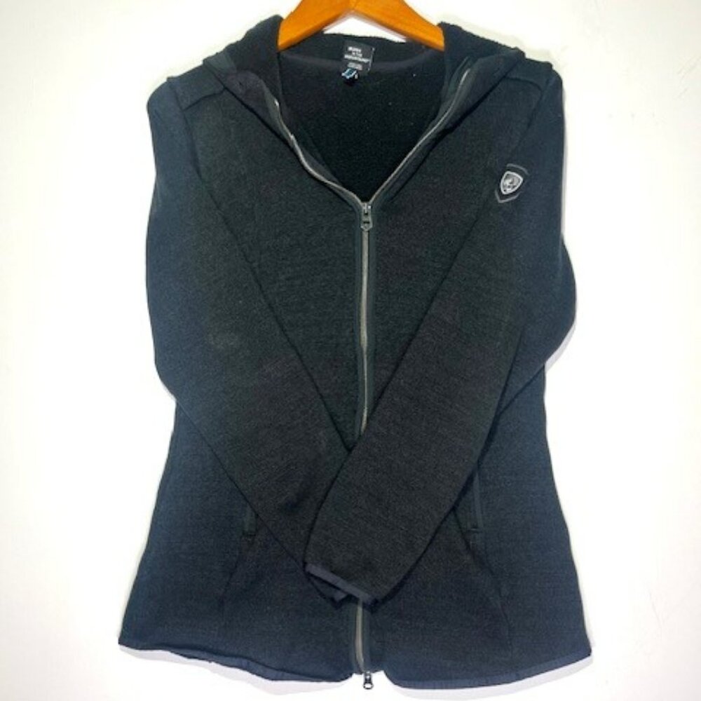 Kuhl Black Women's Full Zip Hooded‎ Jacket READ Sz M